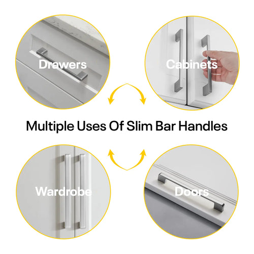 Silver Bar Handles Slim FIGO