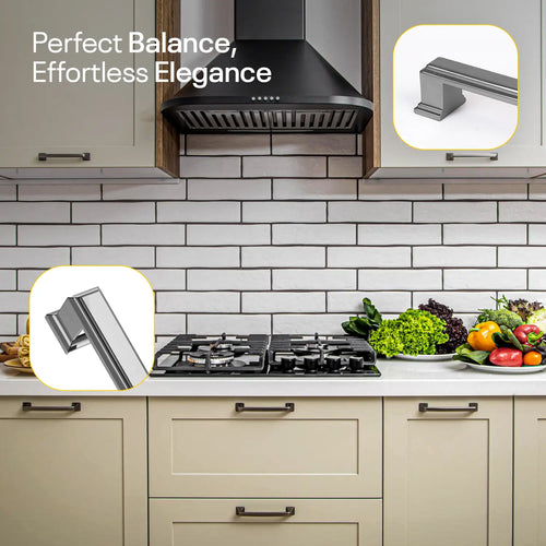 Silver Bar Handles Square FIGO