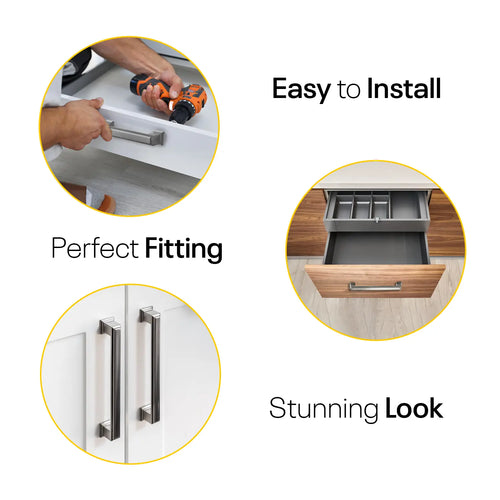 Silver Bar Handles Square FIGO