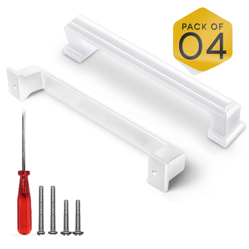 White Bar Handles Square - 5 Inch FIGO