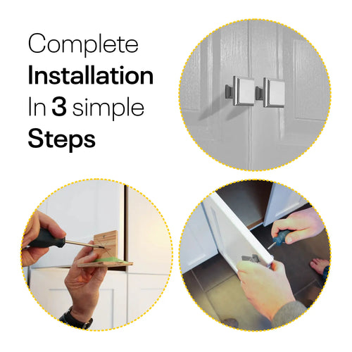 Silver Single Knob Square Handles FIGO Home