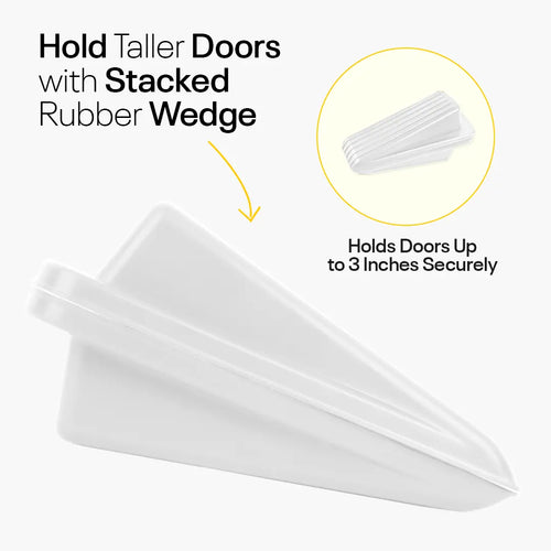 White Rubber Wedge Door Stopper FIGO