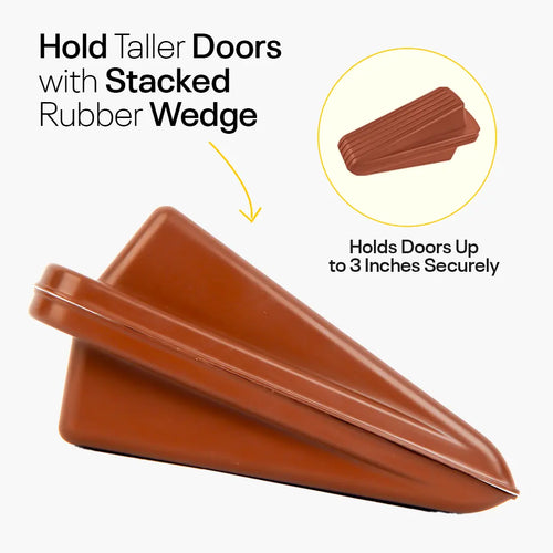 Brown Rubber Wedge Door Stopper FIGO