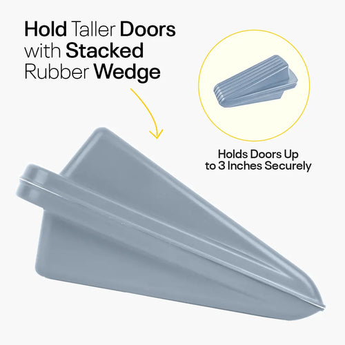 Grey Rubber Wedge Door Stopper FIGO
