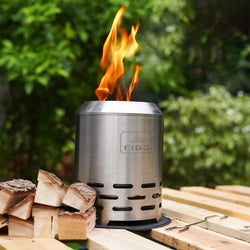 SYLVESTA® XL – 9” Stainless Steel Smokeless Tabletop Fire Pit FIGO Home