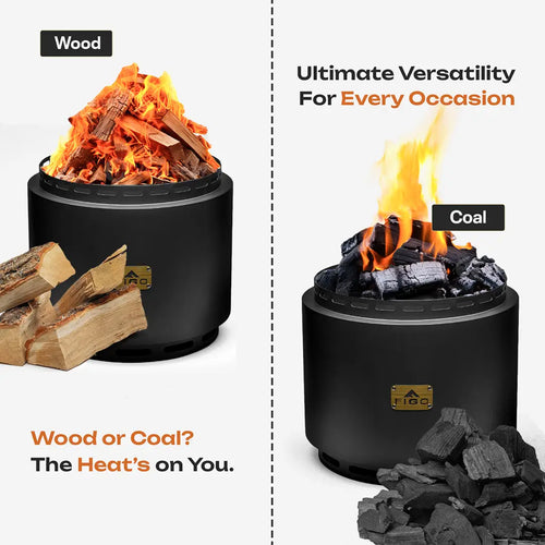 GOLDEN BREATH® - 18" Outdoor Smokeless Fire Pit FIGO